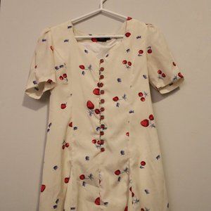 Cherry Print Sweetheart ASOS Dress